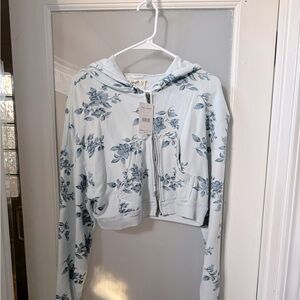 Free people cropped zip up